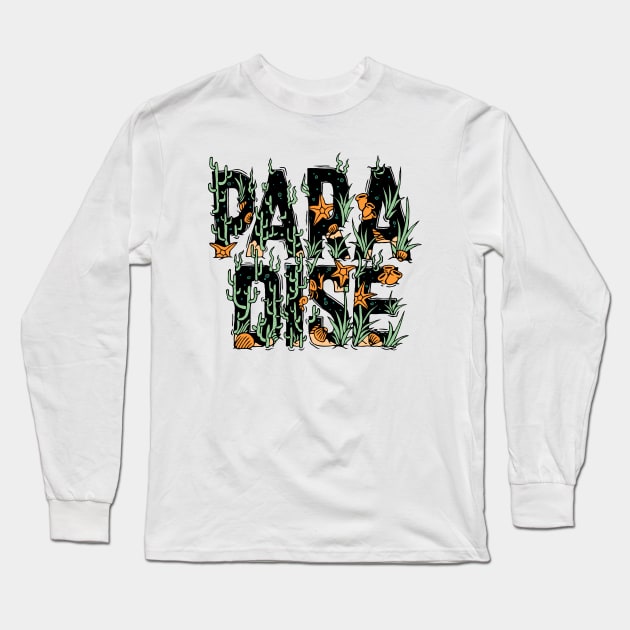 paradise Long Sleeve T-Shirt by sober artwerk